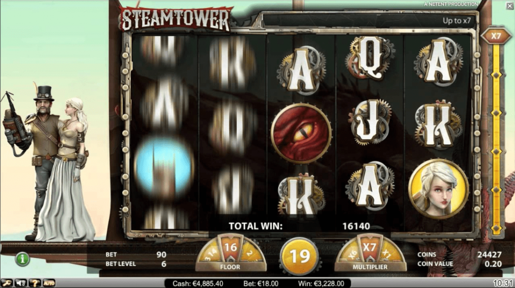 Das Steam Tower-Spiel